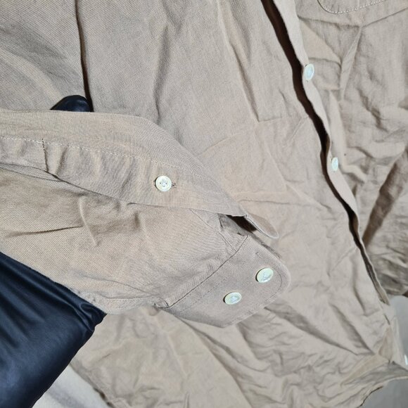 Exclusive collection shirt button down beige longsleeve 16 1/2, 34-35 - Picture 2 of 7